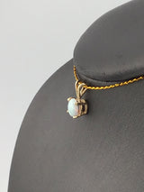 14KY Single Opal Pendant P306