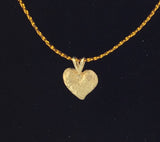 14KY Tiny Gold Heart Pendant P313