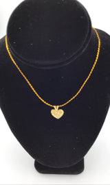 14KY Tiny Gold Heart Pendant P313