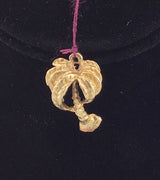 14KY Palm Tree Pendant P314