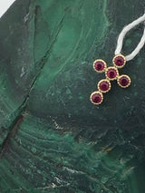 14KY Ruby Cross Pendant P326