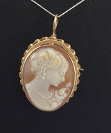 14KY Cameo Pendant P337