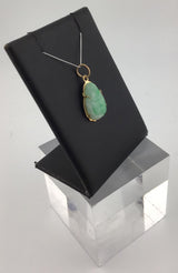 10KY Carved Jade Pendant P345