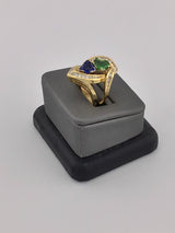 18KY Multi Stone Custom Ring R112