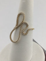 18KY Diamond Freestyle Ring R126