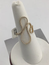 18KY Diamond Freestyle Ring R126