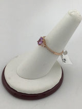 14K Pink Sapphire Diamond Ring R159