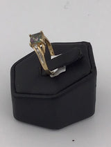 14KY Mystic Topaz Diamond Ring R192