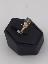 14KY Mystic Topaz Diamond Ring R192