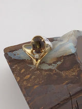 14KY Andalusite + Diamond Ring R247