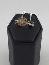 14KY Brown Diamond Ring R254