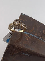 14KY Brown Diamond Ring R254
