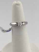 14KW Solitare Diamond Ring R261