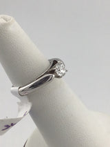 14KW Solitare Diamond Ring R261