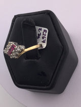 14KY Ruby Diamond Ring R267