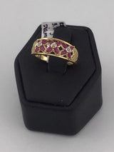 10KY Ruby Diamond Ring R269