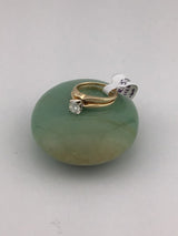 14KY Solitare Wedding Band Set R271