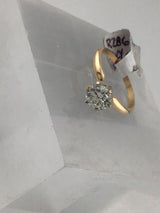 14KY Solitare Diamond Ring R286