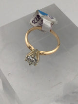 14KY Solitare Diamond Ring R286