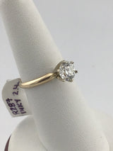14KY Solitare Diamond Ring R287