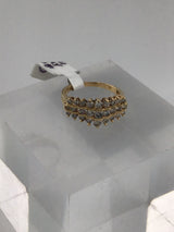 14KY Diamond Tiara Ring R341