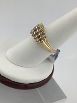 14KY Diamond Tiara Ring R341