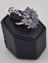 925 Sterling Tanzanite Flower R350