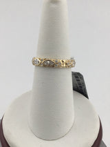 14KY Bezel Set Diamond Ring R354