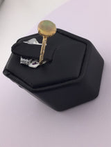 18KY Opal+Diamond Ring R358