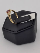10KY Ruby + Diamond Ring R369