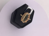 14KY Oblong Citrine In Fancy Setting R372