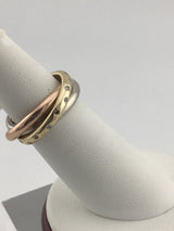 14K 3 Stack Rings With Diamonds R427
