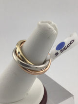 14K 3 Stack Rings With Diamonds R427