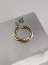 14K 3 Stack Rings With Diamonds R427
