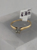 14KY Solitare Diamond Ring R431