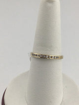 14KY Dainty Diamond Wedding Band R433