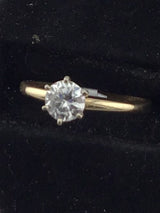 14KY Diamond Solitare Ring R437