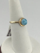 14KY Larimar Ring R440