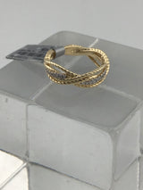 14KY Diamond Twisted Band R443