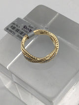 14KY Diamond Twisted Band R443