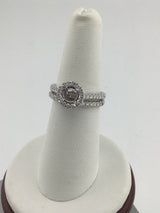 18KW Diamond Wedding SET R444