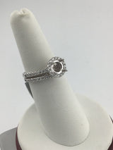 18KW Diamond Wedding SET R444