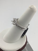18KW Diamond Wedding SET R444