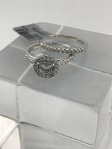 18KW Diamond Wedding SET R444