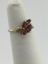 14KY Ruby + Diamond Ring R445