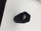 10KW Vintage Diamond+Emerald+Tahitian pearl Ring R450