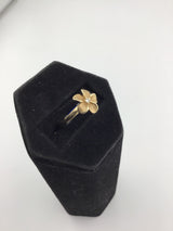 14KY Flower DIamond Ring R451