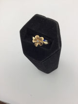14KY Flower DIamond Ring R451