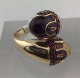 14KY Multi Stone Ring from India R460