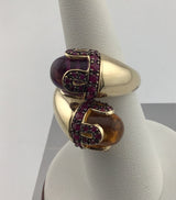 14KY Multi Stone Ring from India R460